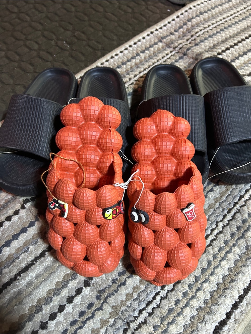 3 Slide Sandals made for boys or girl size 5 or fit a women’s 7